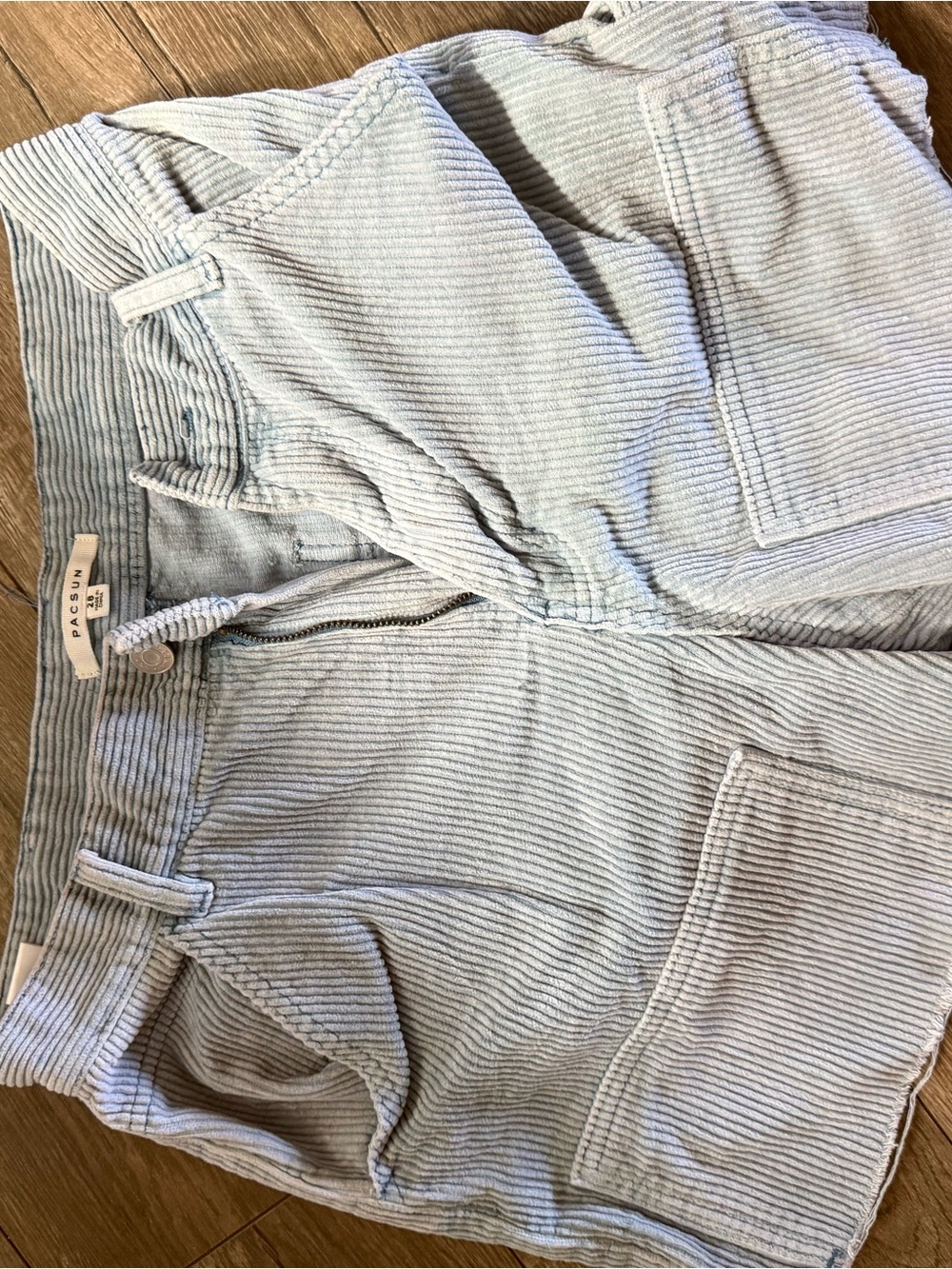 PacSun Pale Blue Corduroy Shorts